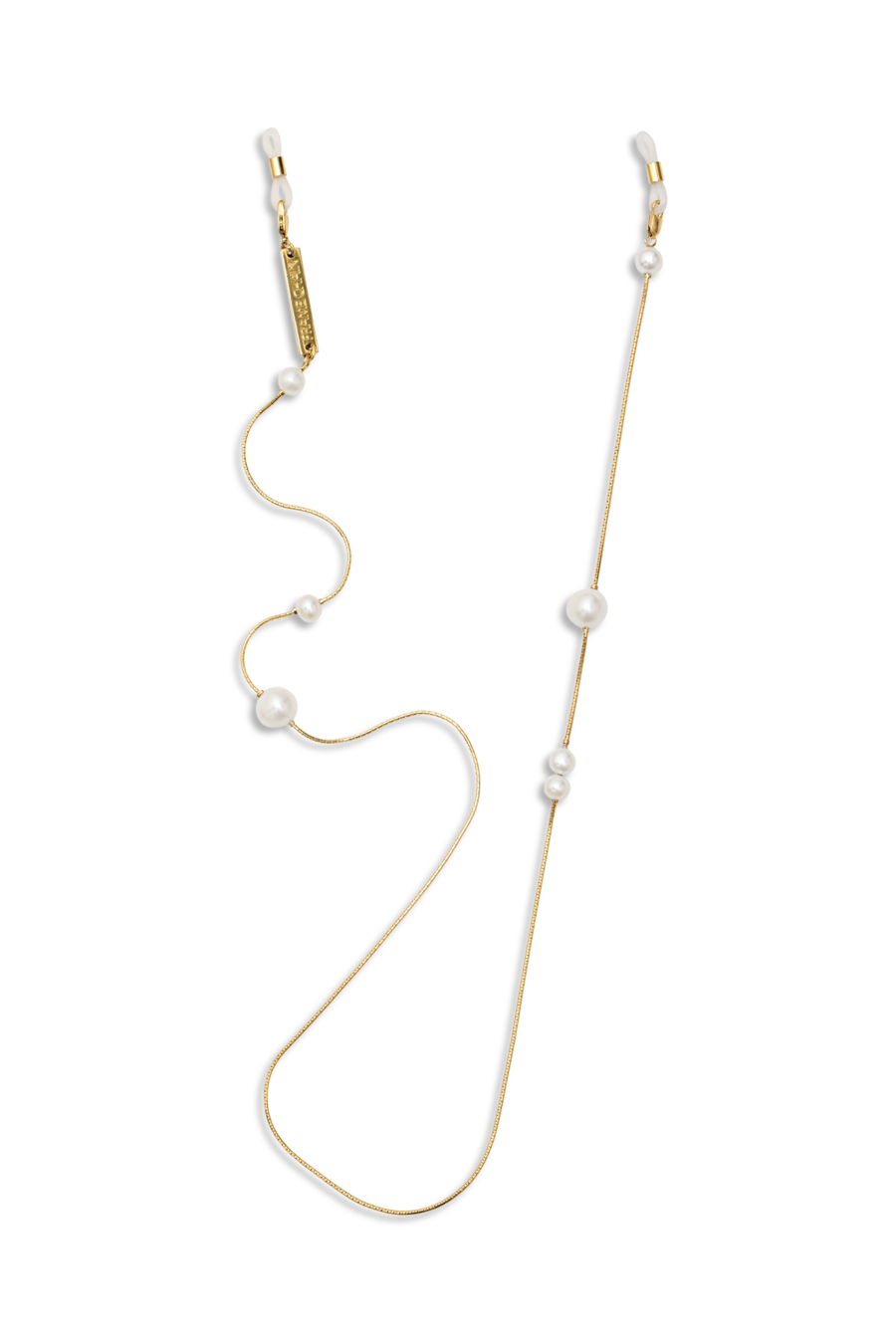 Drop Pearl gold-plated glasses chain