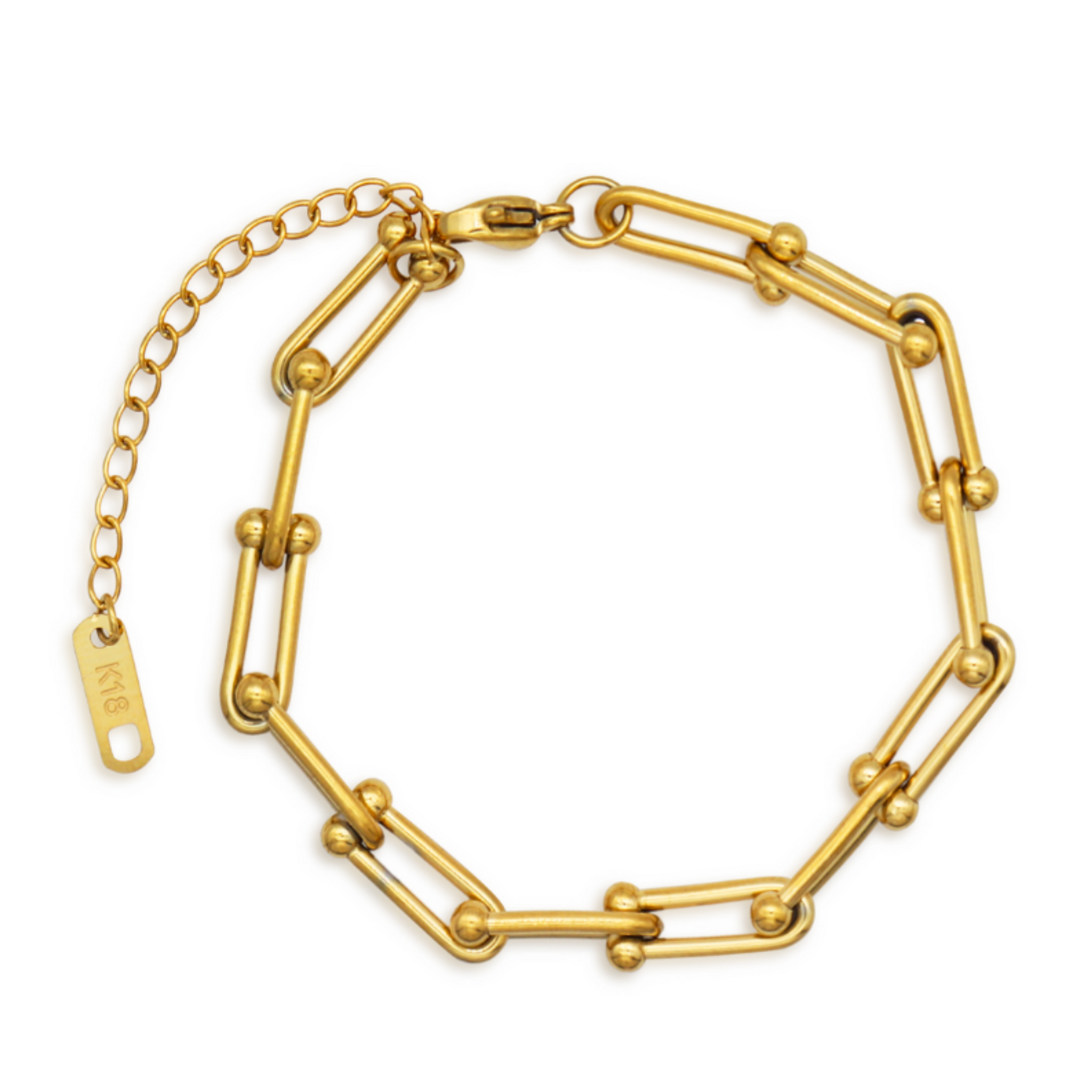sian jewellery gold u link bracelet