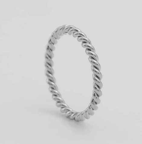 Silver Twisted ring